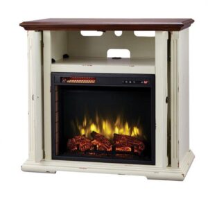 Electric Fireplace in Cabinet by Muskoka